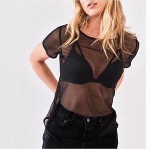 Victoria’s secret Completely sheer short sleeve